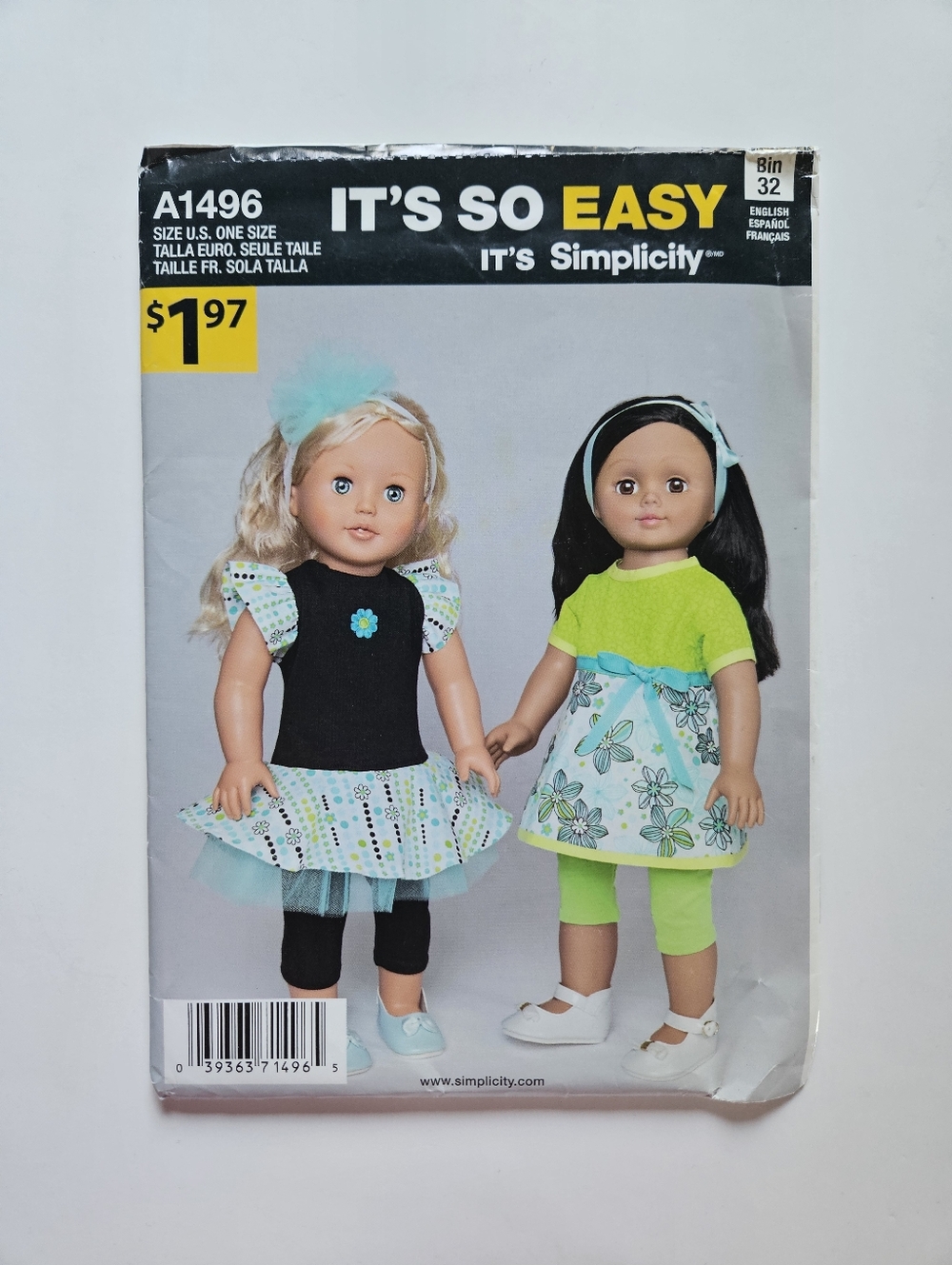 bundle of 4 NWT sewing patterns / clothes for 18" dolls including American Girl - Picture 8 of 14
